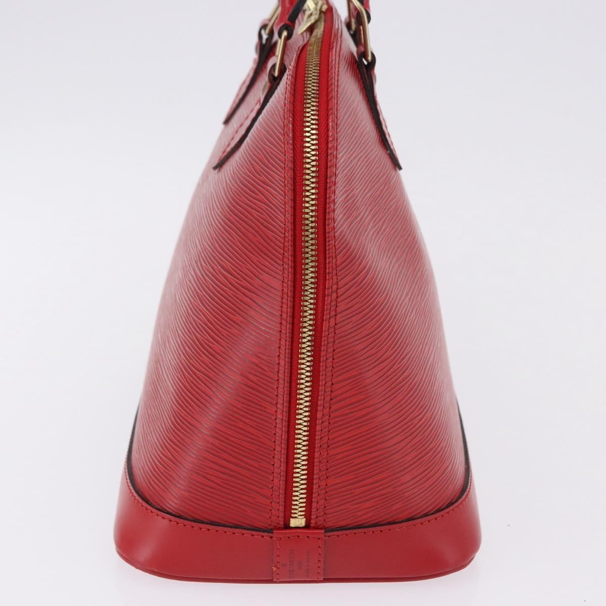 Louis Vuitton Alma Epi Leather, Red, Leather, Handbag