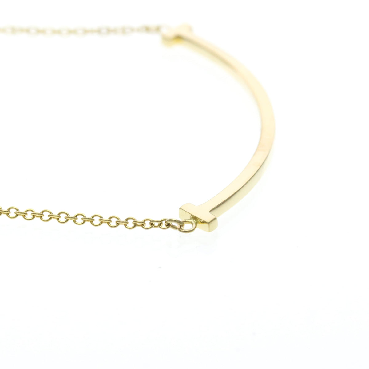 Tiffany & Co. T Smile Pendant 18K Yellow Gold, Gold, Yellow Gold, Necklace