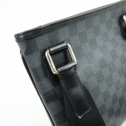 Louis Vuitton Thomas Damier Graphite, Black, Canvas, Handbag