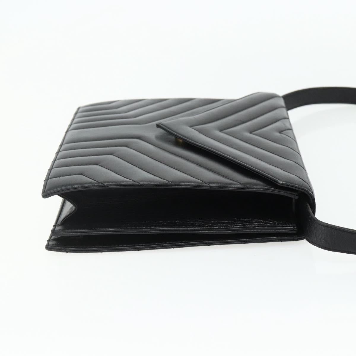 Saint Laurent Loulou NM Matelasse Chevron Leather, Black, Leather, Shoulder Bag