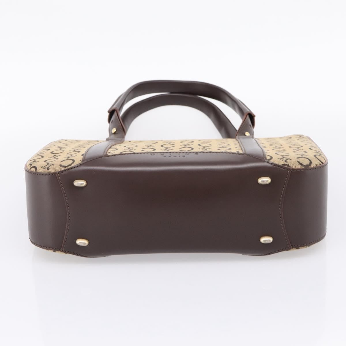 Celine C Macadam Canvas and Leather, Beige, Canvas, Tote Bag