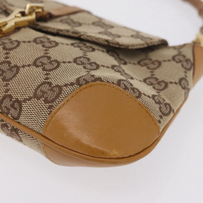 Gucci Bamboo Jackie Canvas, Beige, Canvas, Handbag