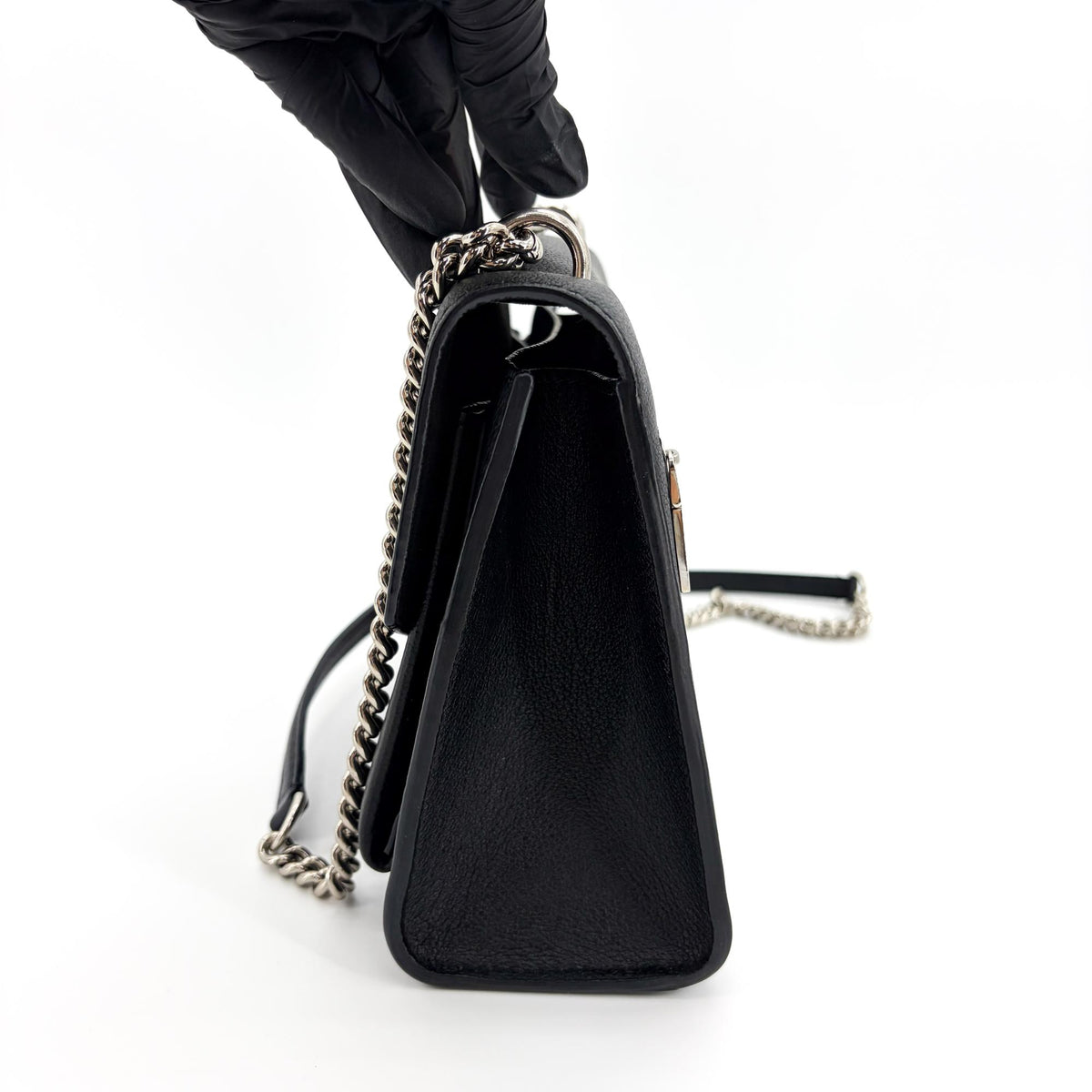 Louis Vuitton Mylockme Monochrome Leather, Black, Leather, Handbag