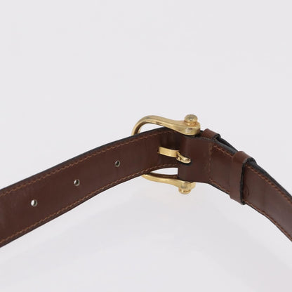 Celine Triomphe Leather, Brown, Leather, Shoulder Bag