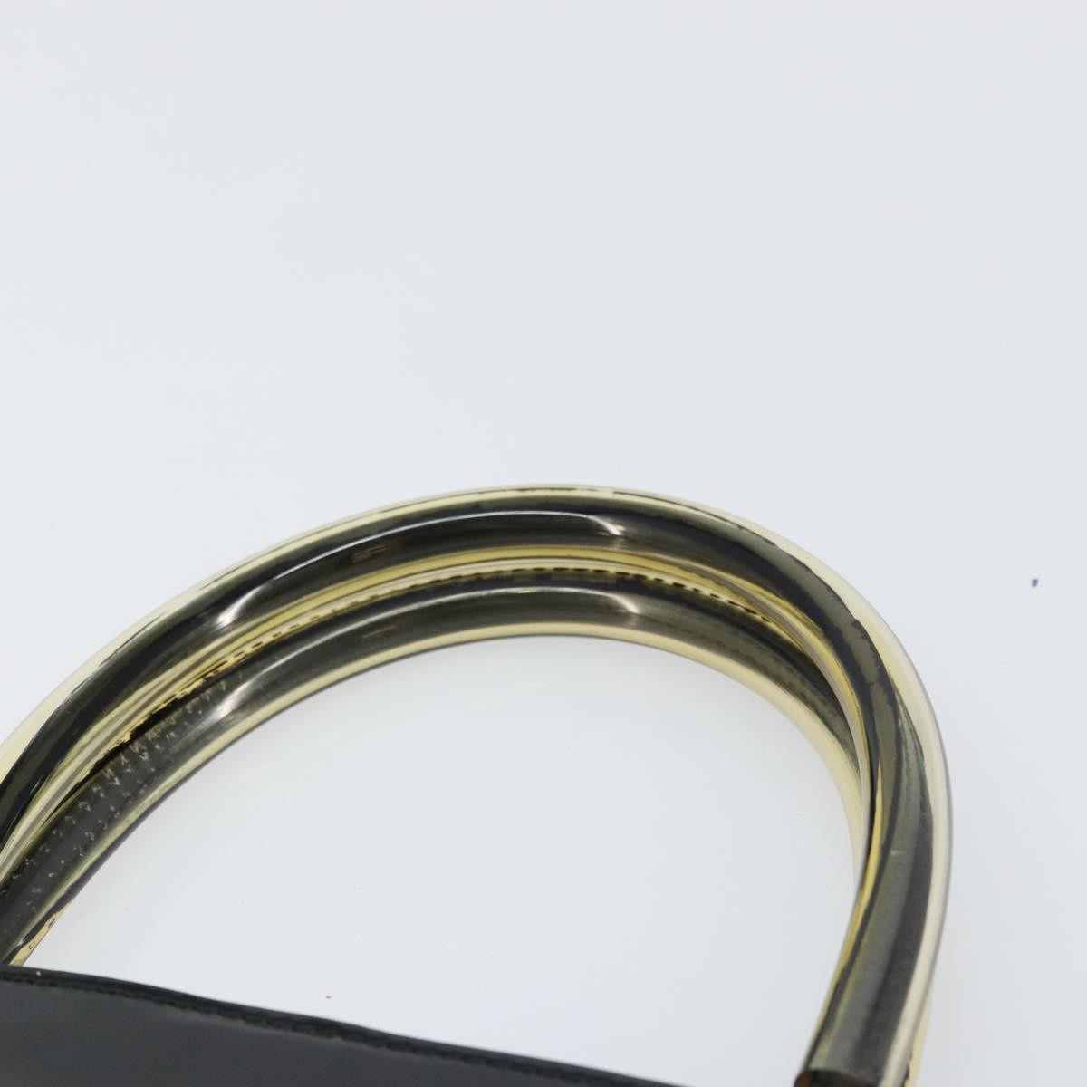 Salvatore Ferragamo Vintage Patent Leather, Black, Patent Leather, Handbag