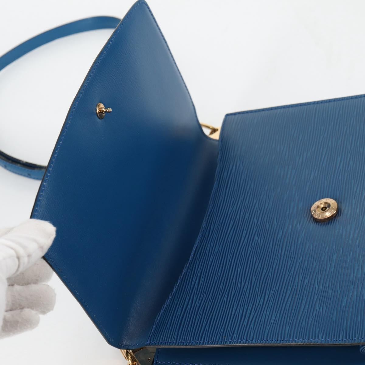 Louis Vuitton Grenelle Epi Leather, Blue, Leather, Shoulder Bag