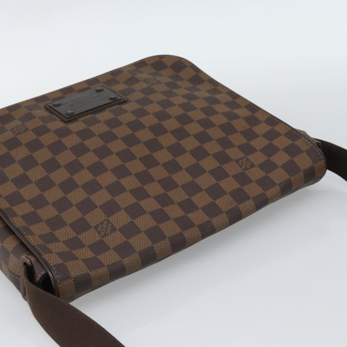 Louis Vuitton Brooklyn Damier Ebene, Brown, Canvas, Shoulder Bag