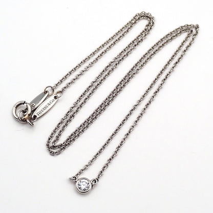 Tiffany & Co. Elsa Peretti Diamonds By The Yard Platinum with Diamond, Silver, Platinum, Necklace