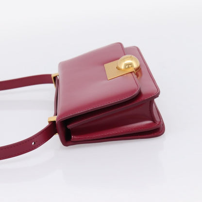 Bottega Veneta BV Classic Smooth Calfskin, Burgundy, Leather, Shoulder Bag