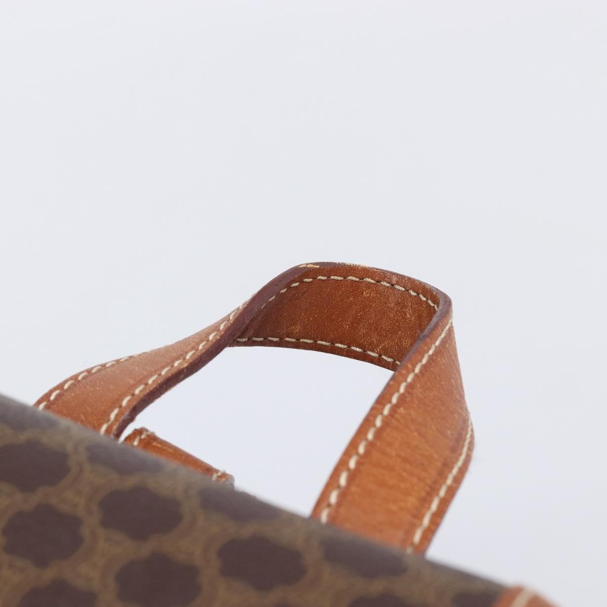 Celine Vintage Macadam Canvas, Brown, Canvas, Backpack