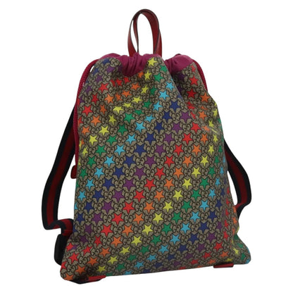 Gucci Children's Drawstring Printed GG Coated Canvas, Multicolour, Canvas, Backpack
