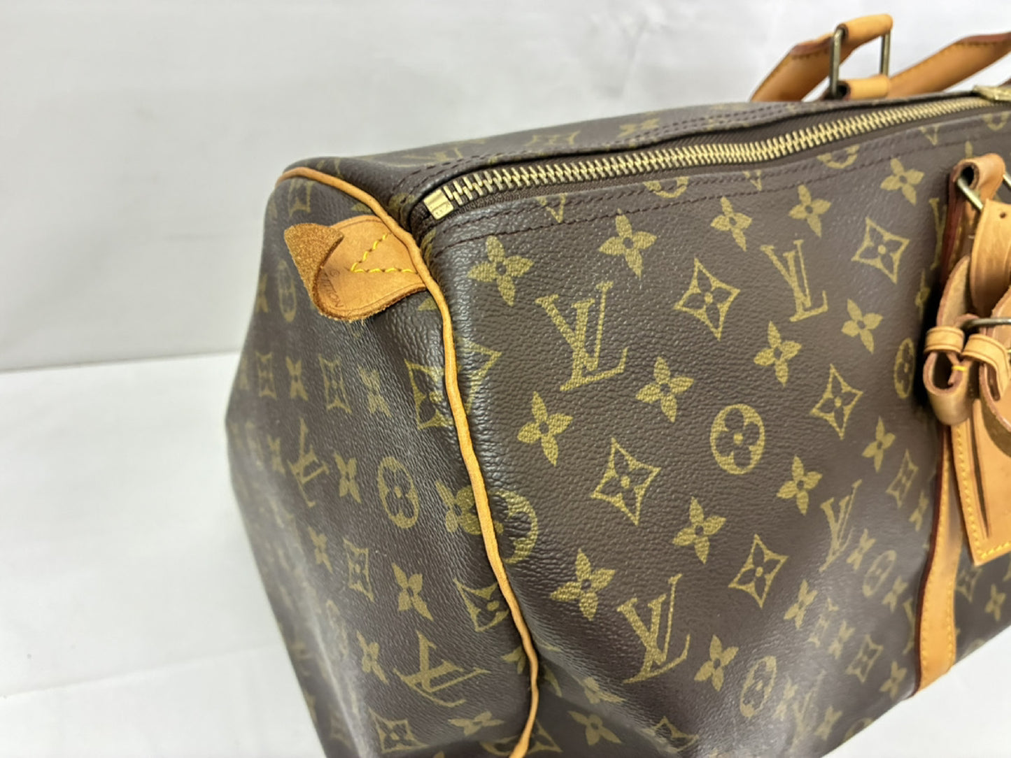 Louis Vuitton Keepall Canvas, Brown, Canvas, Travel Bag