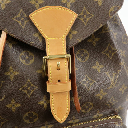 Louis Vuitton Vintage Montsouris Monogram Canvas, Brown, Canvas, Backpack