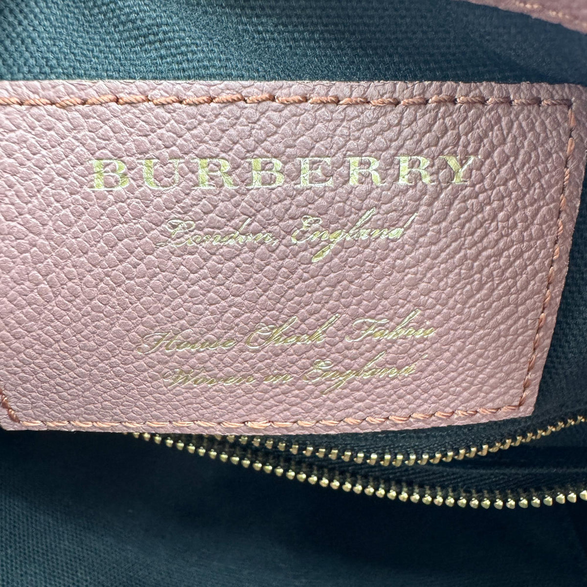 Burberry Helmsley Leather, Pink, Calfskin, Handbag
