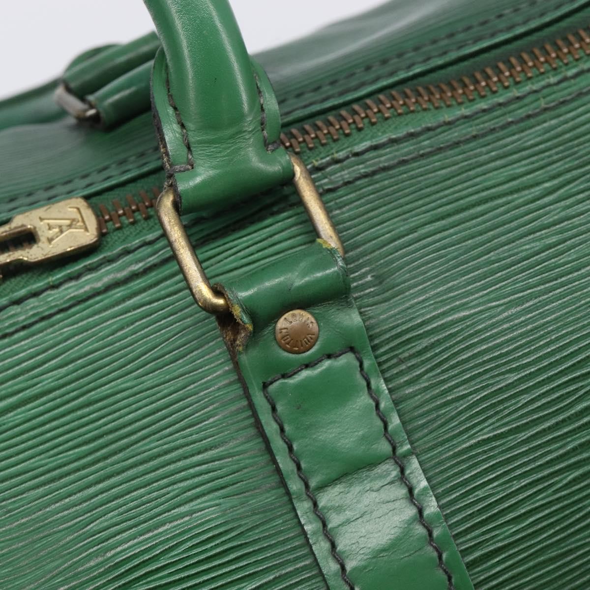 Louis Vuitton Keepall Epi Leather, Green, Leather, Travel Bag