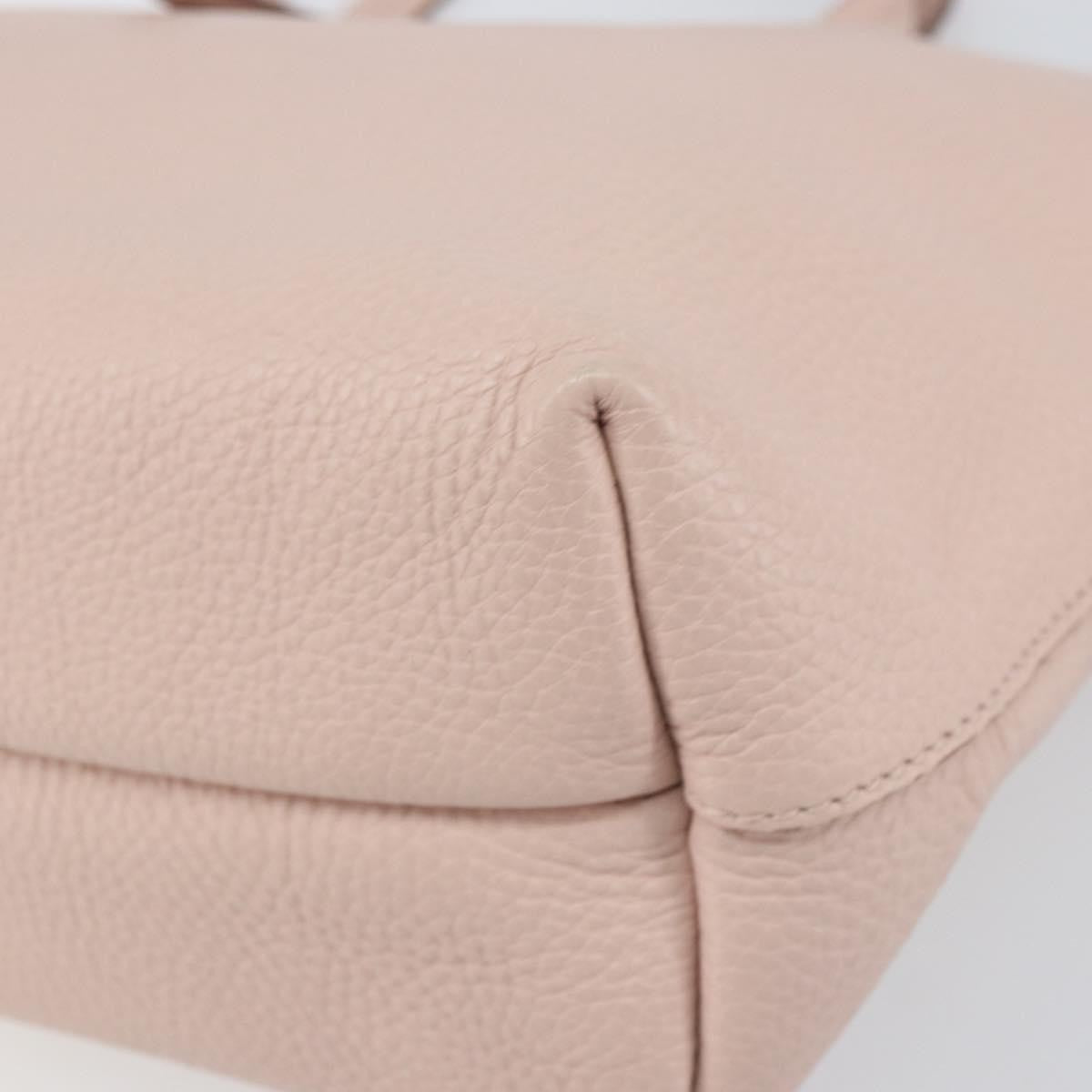 Salvatore Ferragamo Gancini Tote Leather, Pink, Leather, Tote Bag