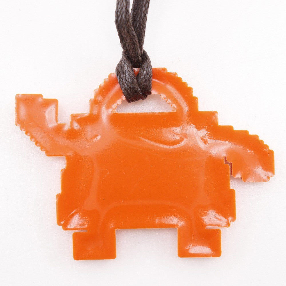 Hermes Kelly Dole Bag Charm Rubber, Orange, Rubber, Charm