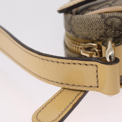 Gucci Front Zip GG Canvas, Beige, Canvas, Crossbody Bag