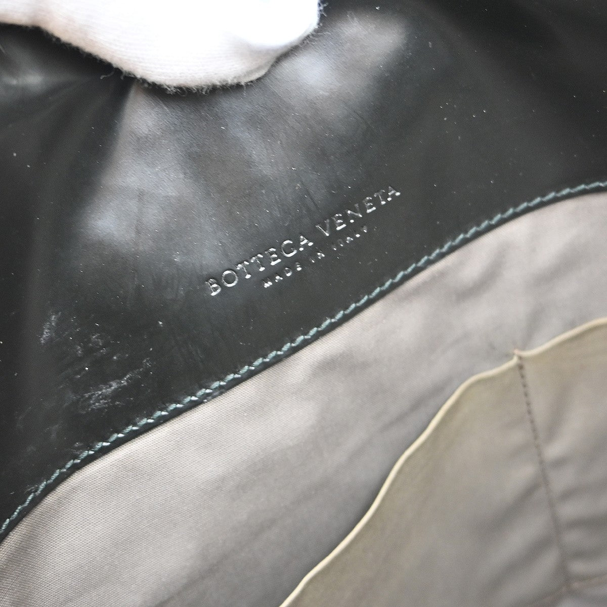 Bottega Veneta Intrecciato Shoulder Leather, Black, Leather, Shoulder Bag