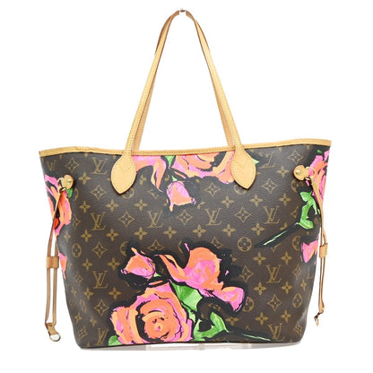Louis Vuitton Neverfull Limited Edition Monogram Roses, Multicolour, Canvas, Tote Bag