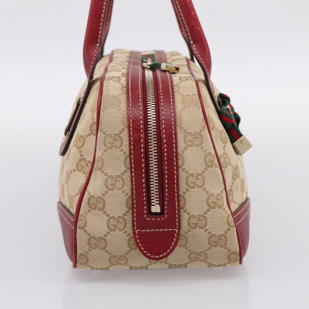 Gucci Princy Boston GG Canvas, Beige, Canvas, Handbag