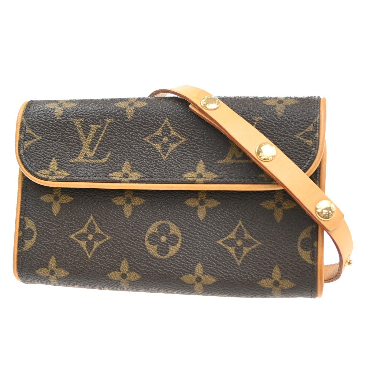 Louis Vuitton Florentine Waist Monogram Canvas, Brown, Canvas, Clutch