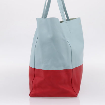 Celine Horizontal Bi-Cabas Leather, Blue, Leather, Tote Bag