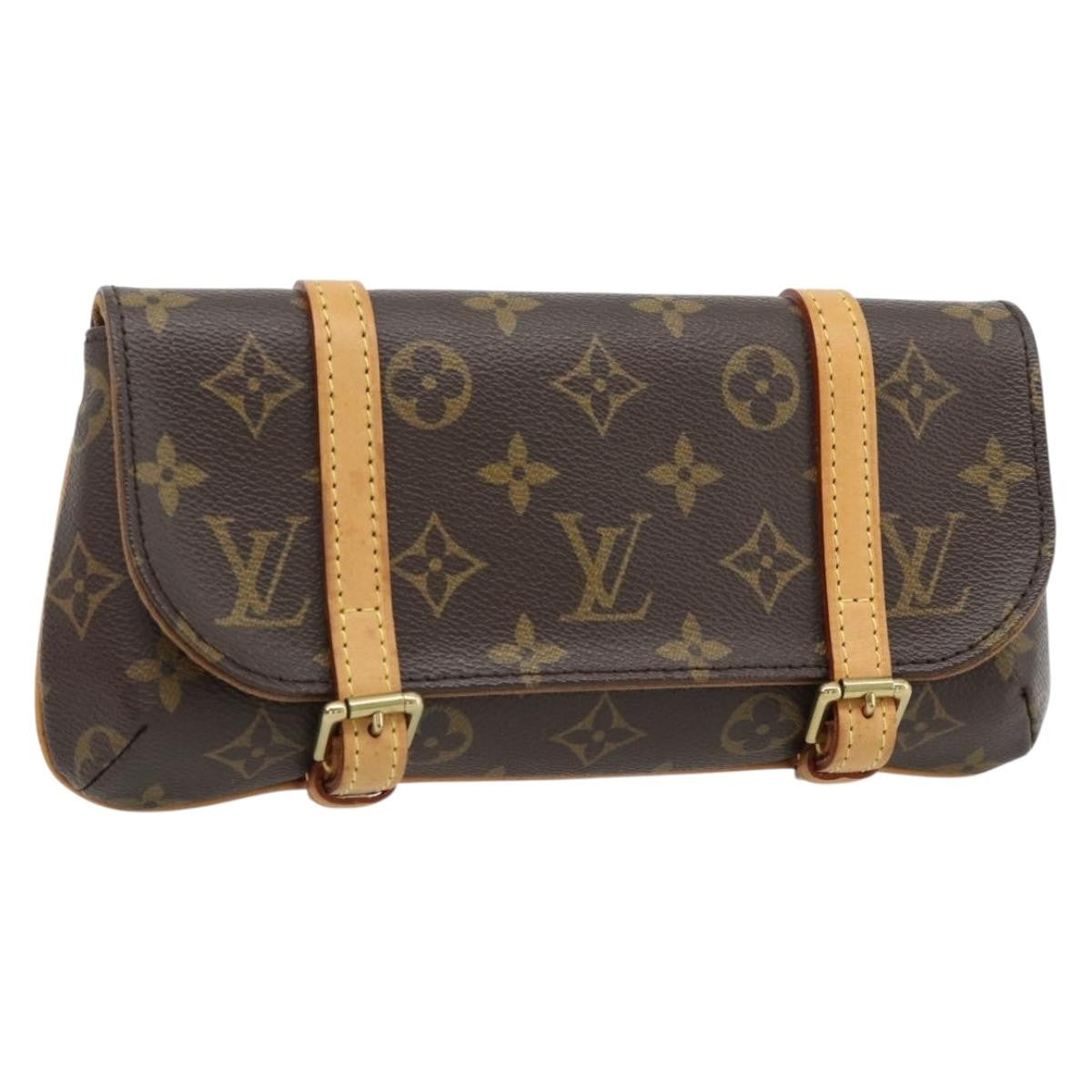 Louis Vuitton Pochette Marrell Monogram Canvas, Brown, Canvas, Clutch