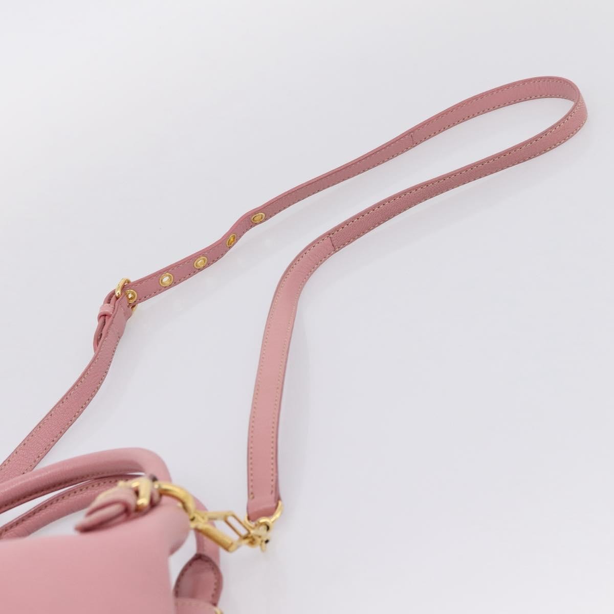 Miu Miu Madras Convertible Leather, Pink, Leather, Tote Bag