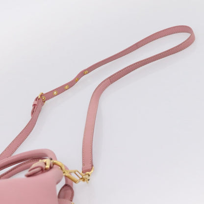 Miu Miu Madras Convertible Leather, Pink, Leather, Tote Bag