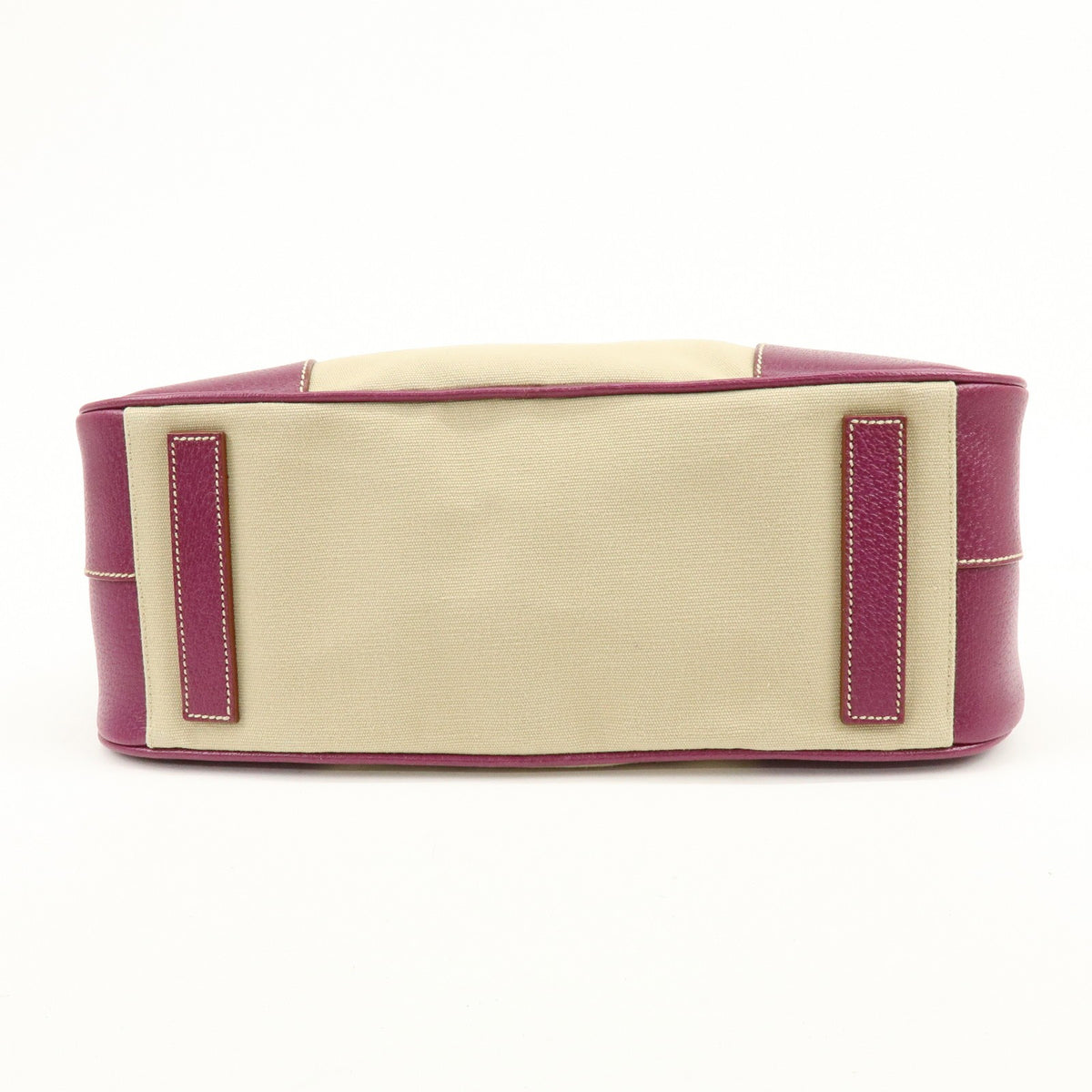 Prada Bowler Canvas with Leather, Purple, Canvas, Shoulder Bag
