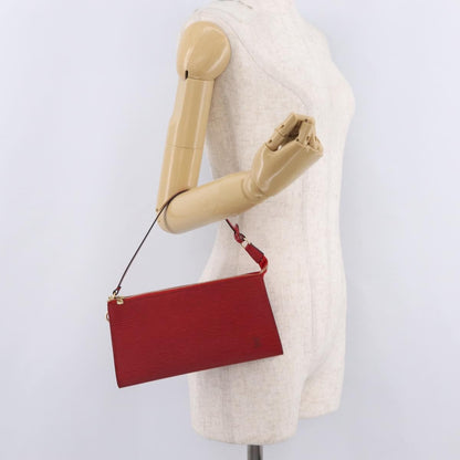 Louis Vuitton Pochette Accessoires Epi Leather, Red, Leather, Clutch