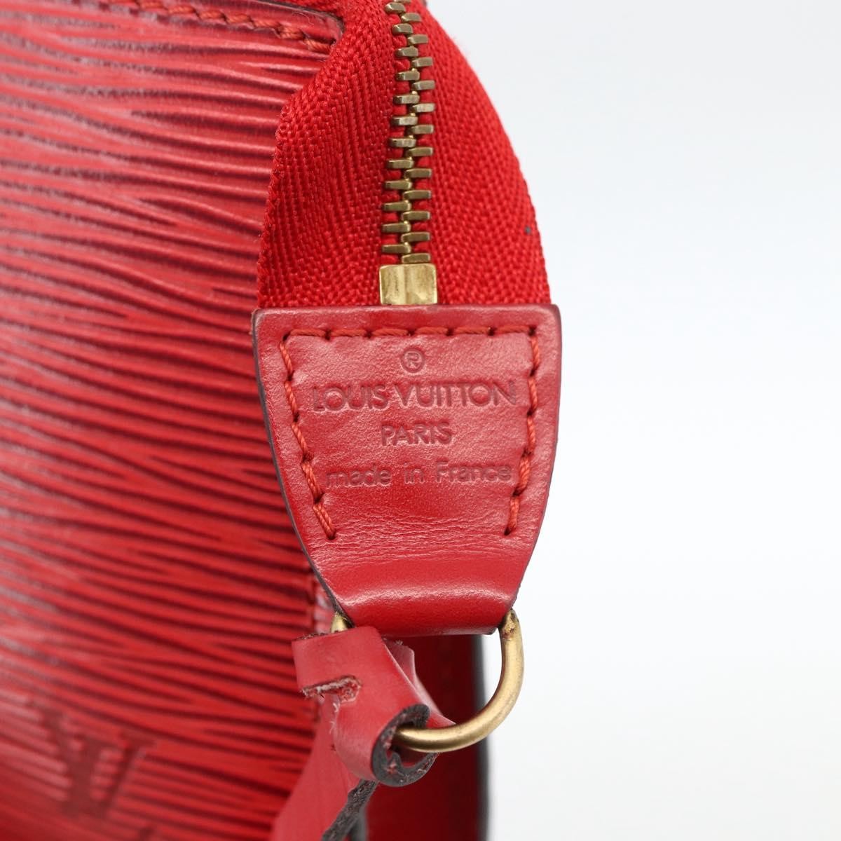 Louis Vuitton Pochette Accessoires Epi Leather, Red, Leather, Wallet