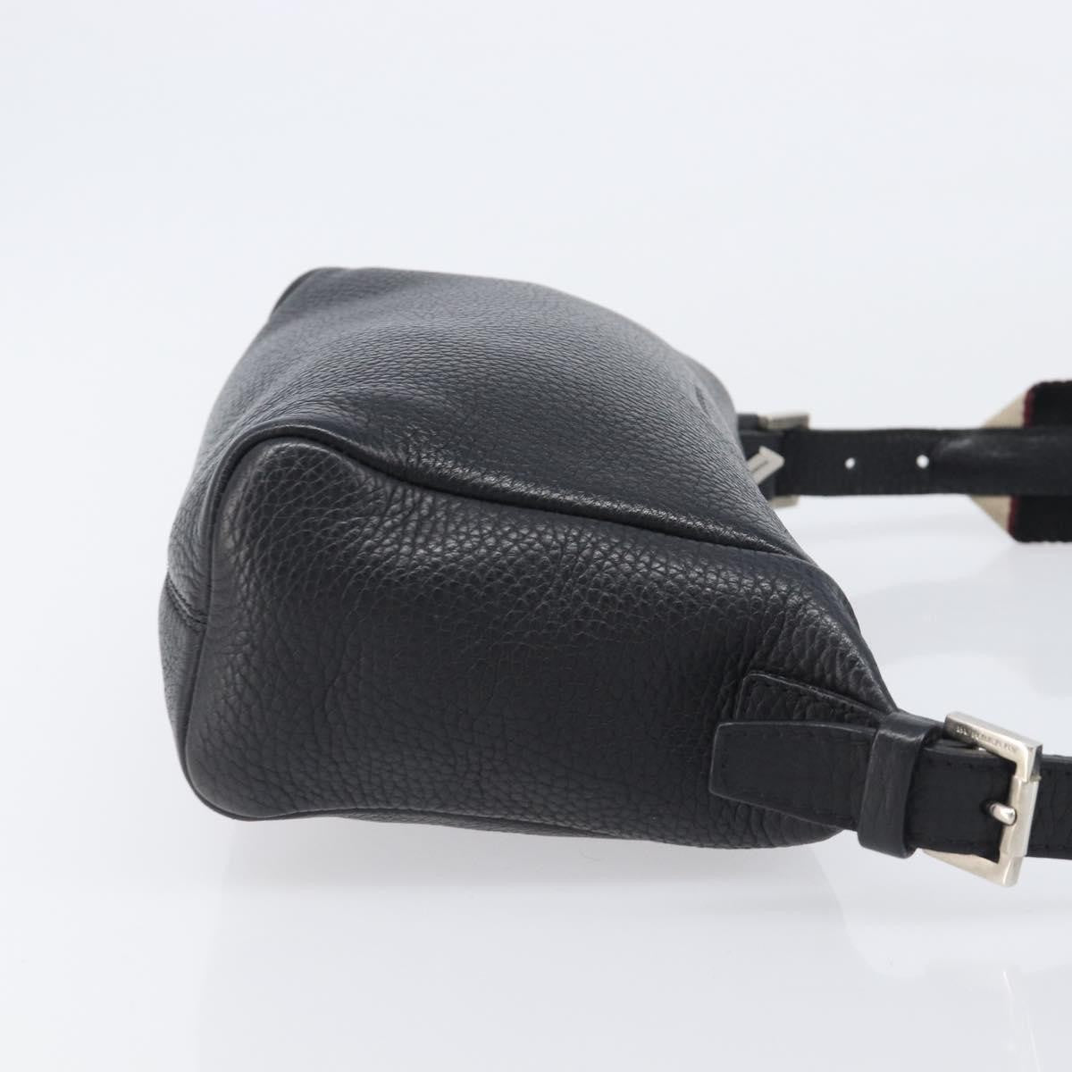 Burberry Shoulder Leather, Black, Leather, Shoulder Bag