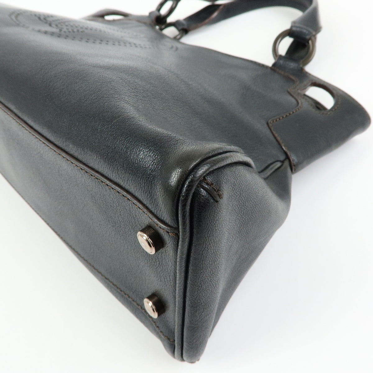Cartier Marcello Leather, Black, Leather, Handbag