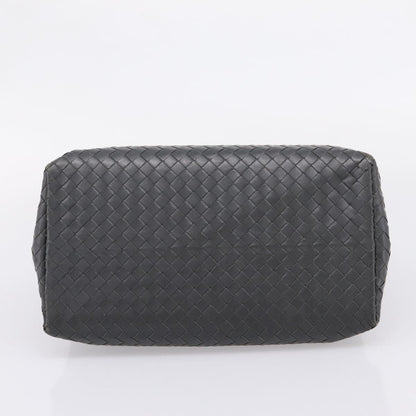 Bottega Veneta Roma Intrecciato Nappa, Gray, Leather, Handbag