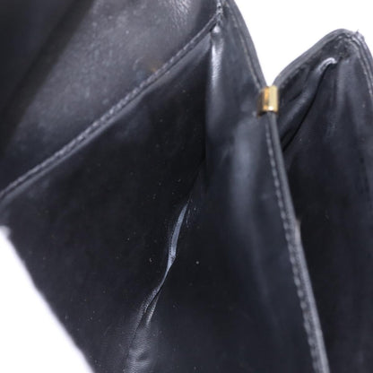 Celine Flap Shoulder Leather, Black, Leather, Shoulder Bag