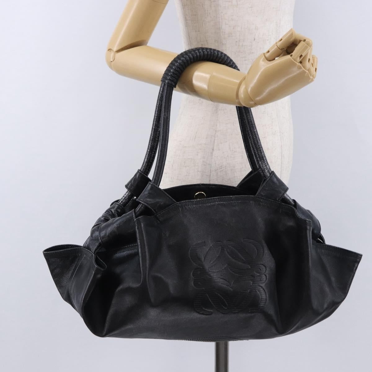 Loewe Aire Leather, Black, Leather, Shoulder Bag