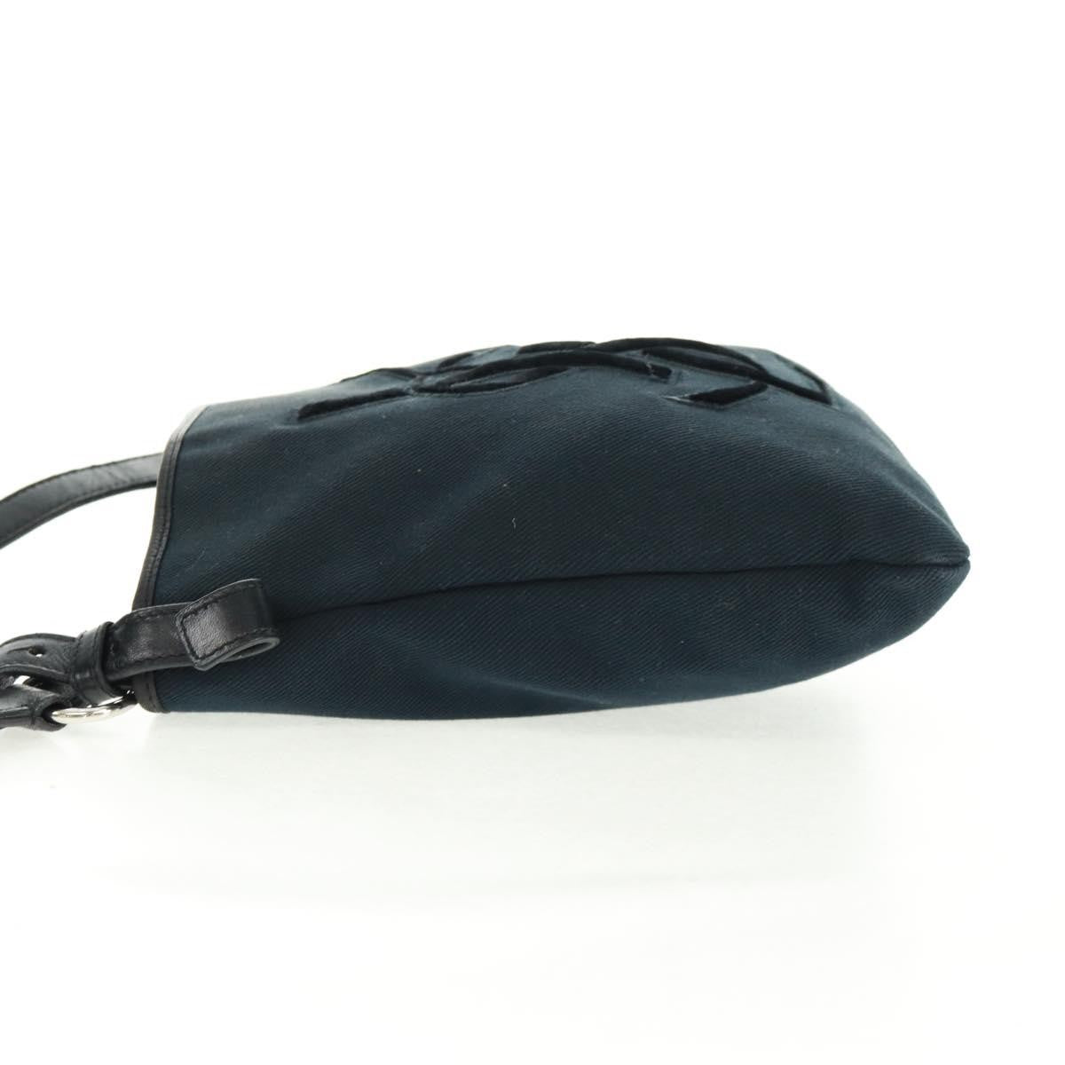 Saint Laurent Vintage Canvas, Black, Canvas, Handbag