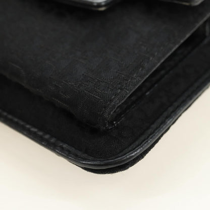 Christian Dior Vintage Street Chic Belt Diorissimo Canvas, Black, Canvas, Handbag