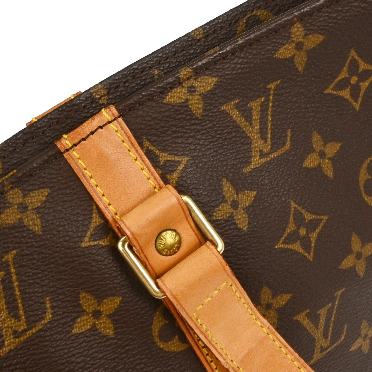 Louis Vuitton Shopping Sac Monogram Canvas, Brown, Canvas, Tote Bag