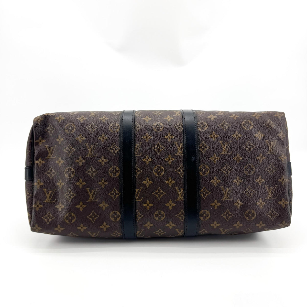 Louis Vuitton Keepall Bandouliere Macassar Monogram Canvas, Brown, Canvas, Travel Bag