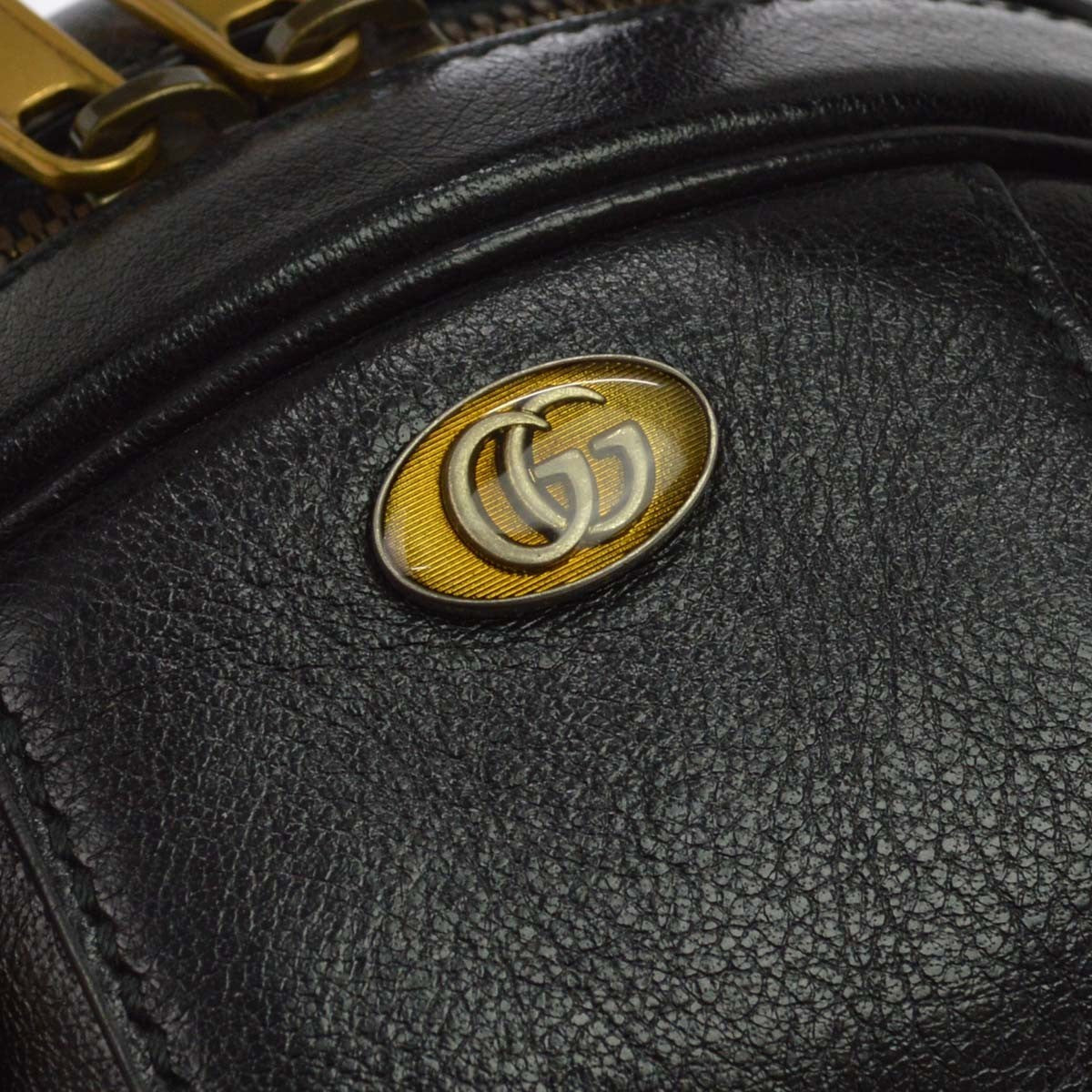 Gucci Tifosa Basketball Leather, Black, Leather, Handbag