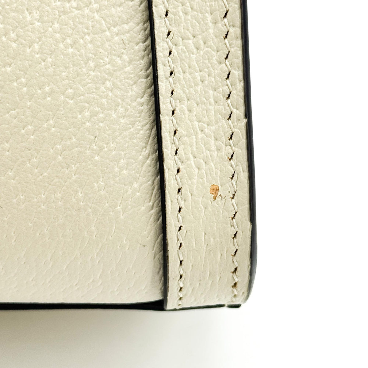 Gucci Diana NM Bamboo Handle Leather, White, Leather, Tote Bag