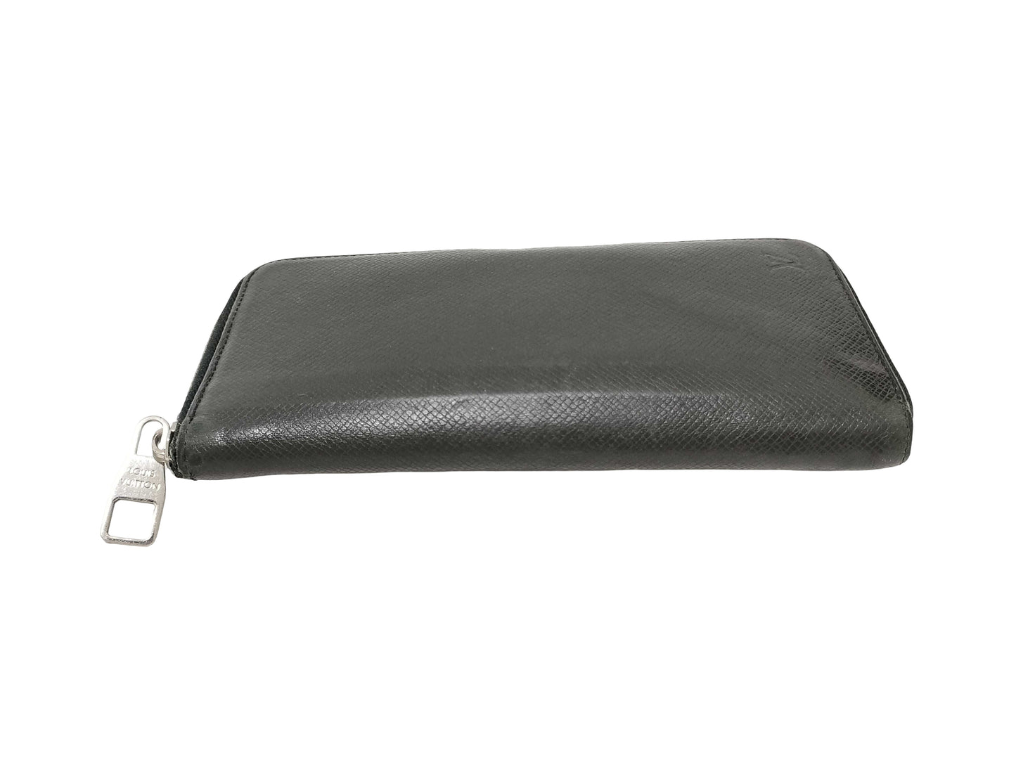 Louis Vuitton Zippy Organizer Taiga Leather, Black, Leather, Wallet