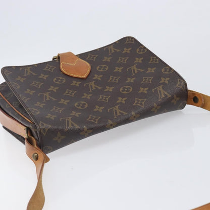 Louis Vuitton Cartouchiere Monogram Canvas, Brown, Canvas, Handbag