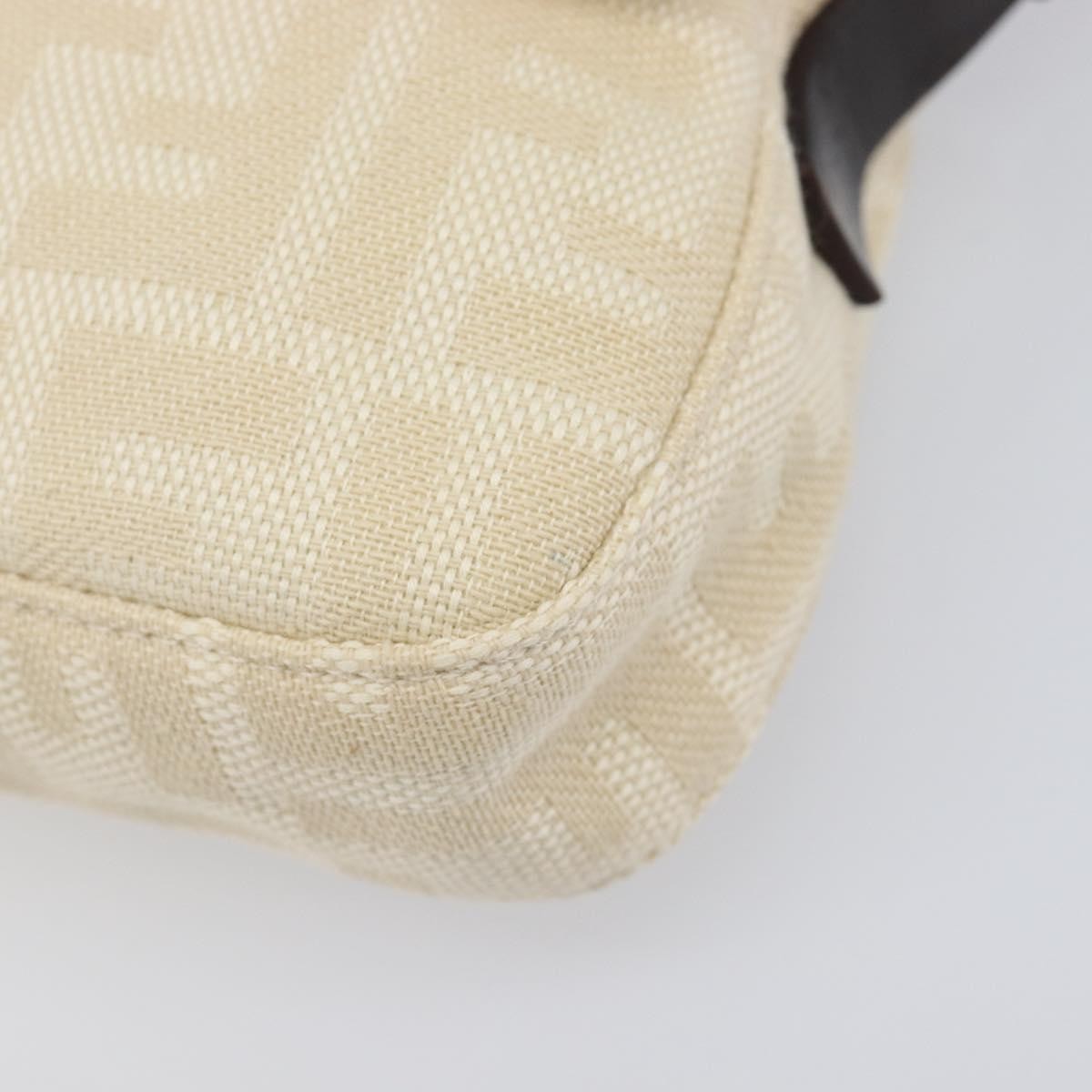 Fendi Baguette Zucca Canvas, Beige, Canvas, Handbag
