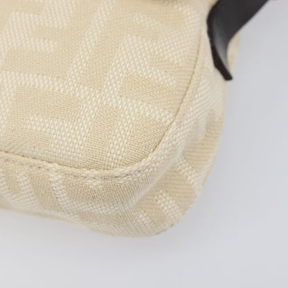Fendi Baguette Zucca Canvas, Beige, Canvas, Handbag