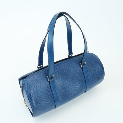 Louis Vuitton Soufflot Epi Leather, Blue, Leather, Tote Bag