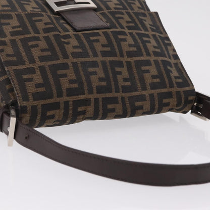 Fendi Zucchino Mamma Baguette Canvas, Multicolour, Canvas, Shoulder Bag